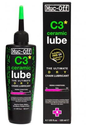 872 Смазка для цепи MUC-OFF C3 CERAMIC DRY LUBE, 120 мл - Интернет-магазин велотоваров в Каменск-Уральском компании «Вело-Тайм»