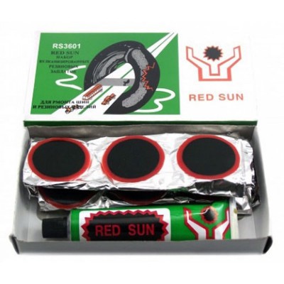 Велоаптечка RED SUN (клей+заплатки) 36 маленьких заплаток (00-00011134) - Интернет-магазин велотоваров в Каменск-Уральском компании «Вело-Тайм»
